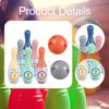 Bowling Game Set for Children, Suitable Indoor And Outdoor Use, with 6 Pins . This