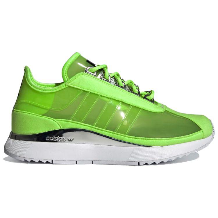 Adidas Originals Sl Andridge Tpu Sports Shock Absorption Non-Slip Low-Top Casual Shoes Women Sneakers Green Silver White FW9913