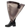 Fashion AIYUQI Women's Over Knee Boots Winter Fashion Middle Heel Fur Long Boots Women Genuine Leather Rider Boots Ladies