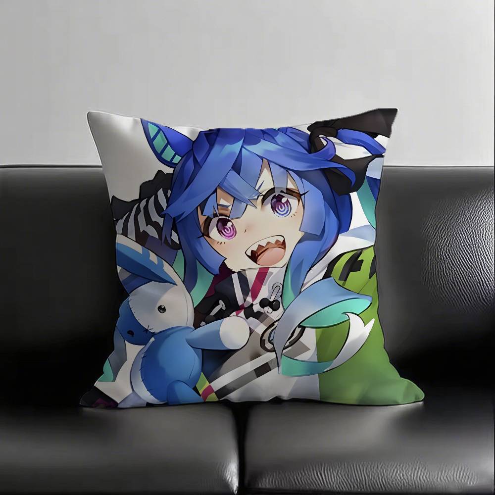 1pc Anime TWIN TURBO Pillow Case Fashion Square Pillowcase Bedroom Sofa Room Ins Decoration Leisure