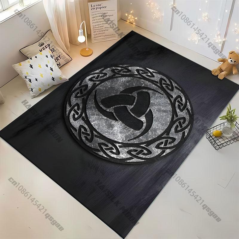 Celtic knot symbol spirituality carpet Yoga living room room decor children's crawling mat doormat area rug games mat