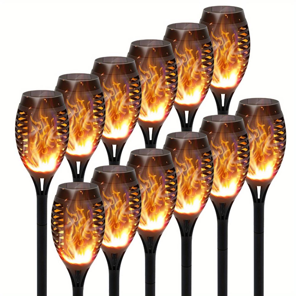 4/6/8/12 Solcellelys utendørs med blinking, vanntette LED-lys for hager, camping, fester, hager, Halloween, automatisk bryter