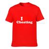 I Love Cheating Unisex Letters T Shirts Heart Graphic Unisex Print Tee Shirts Plus Size Pure Cotton Crew Neck Unisex Tops Shirts