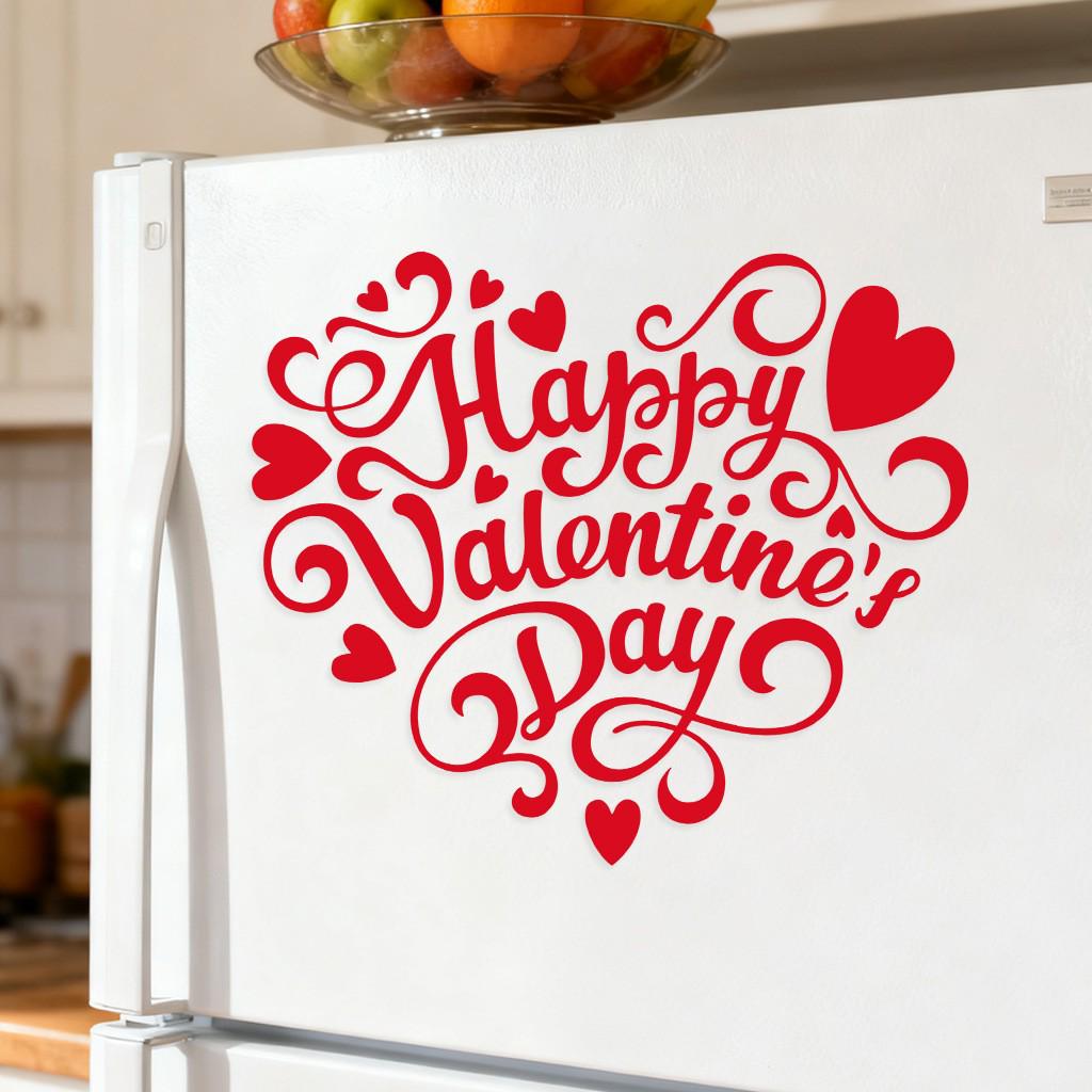Valentine s Day Removable Wall Stickers - Cross-border Shipping Available 25x29 cm