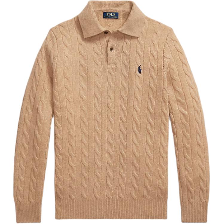 

Polo Ralph Lauren Cable Knit Polo Collar Long Sleeve Sweater Men sweater 710974165-004 XXL