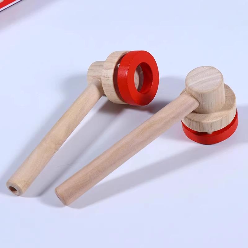 Wooden 80s Classic Floating Blow Ball Game Toy for Children's Sensory Integration Training