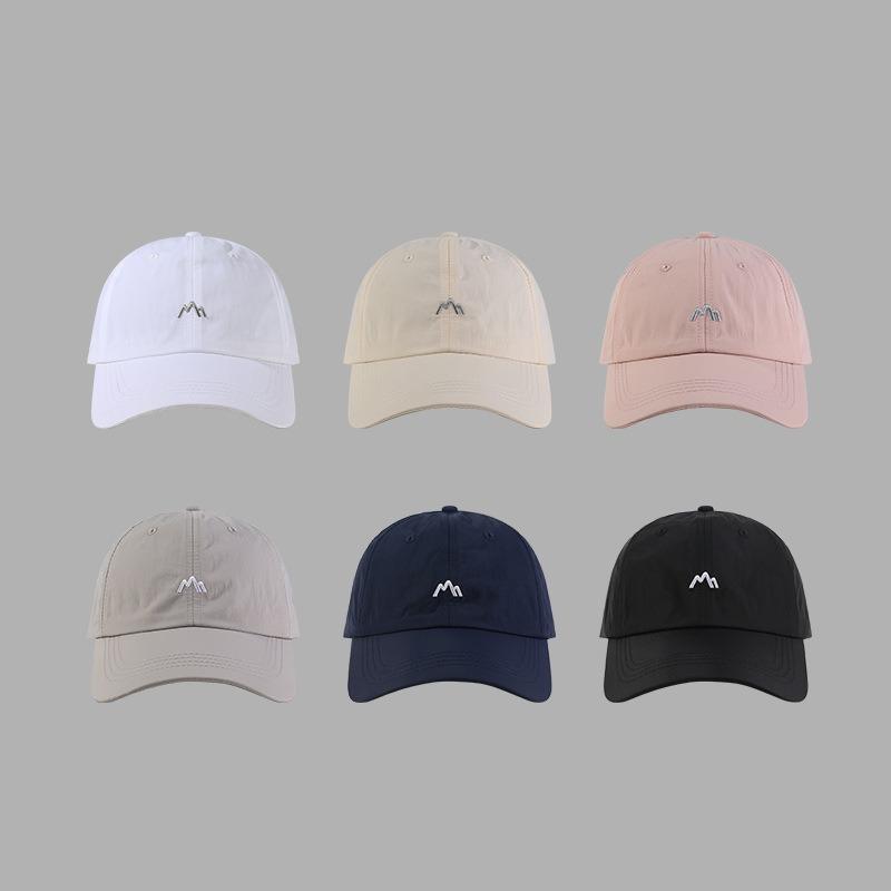 Lightweight Quick-Dry Baseball Cap Unisex Soft Top Breathable Sun Hat with Mountain Embroidery Sports Adjustable Caps for Summer