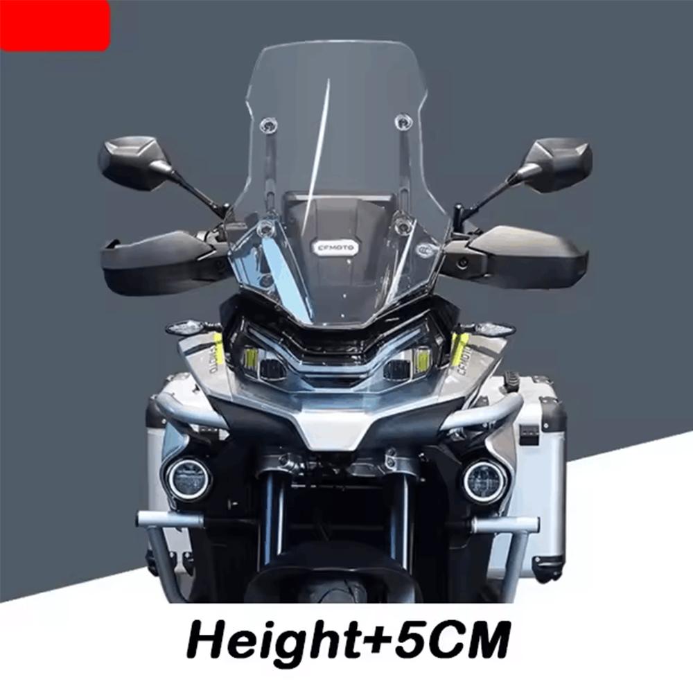 For CFMOTO 800MT MT800 CF800MT Motorcycle Front Windshield Sports Deflector 51/56CM Heightened Windshield Widened And Heightened transparent color51A
