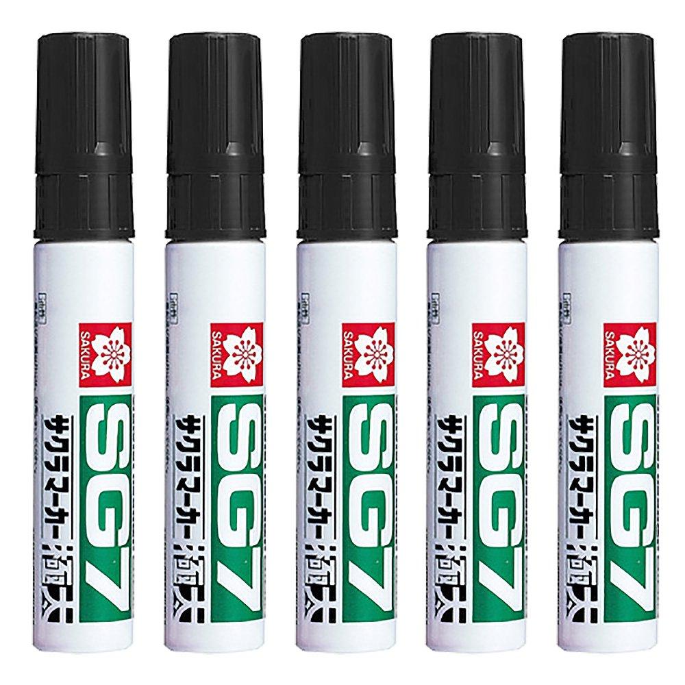 

Sakura Crepas oil pen SG7 extra thick black 5 pieces JGK#49(5) чорний