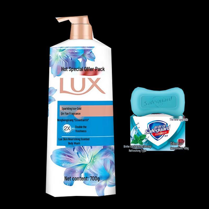 Lux Ice Cool Shower Gel & Peppermint Soap Set