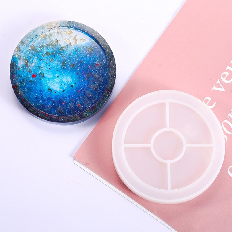Placemat Tray Molds DIY Coaster Silicone Molds Epoxy Square Round Hexagon Molds for DIY Resin Casting Home Decoration