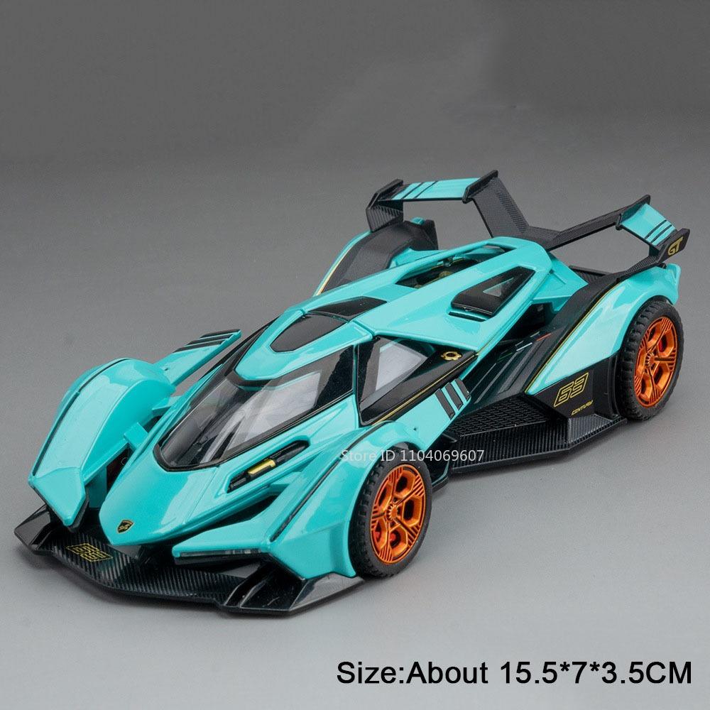 1:32 One V12 Modell Spielzeug Sportwagen Legierung Druckguss Sound Licht Türen Geöffnet Rückzieher Exquisite Radnabe Büro Modell Ornamente