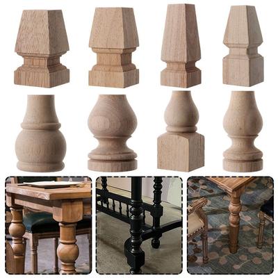 Multi Styles Accessories Decoration Crafts Home Decor Vintage Wood Carved Furniture Foot Legs Cabinet Seat Feets