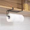 Black Cabinet Door Paper Towel Holder Easy To Install Kitchen Cabinet Paper Towel Holder Metal Crafts