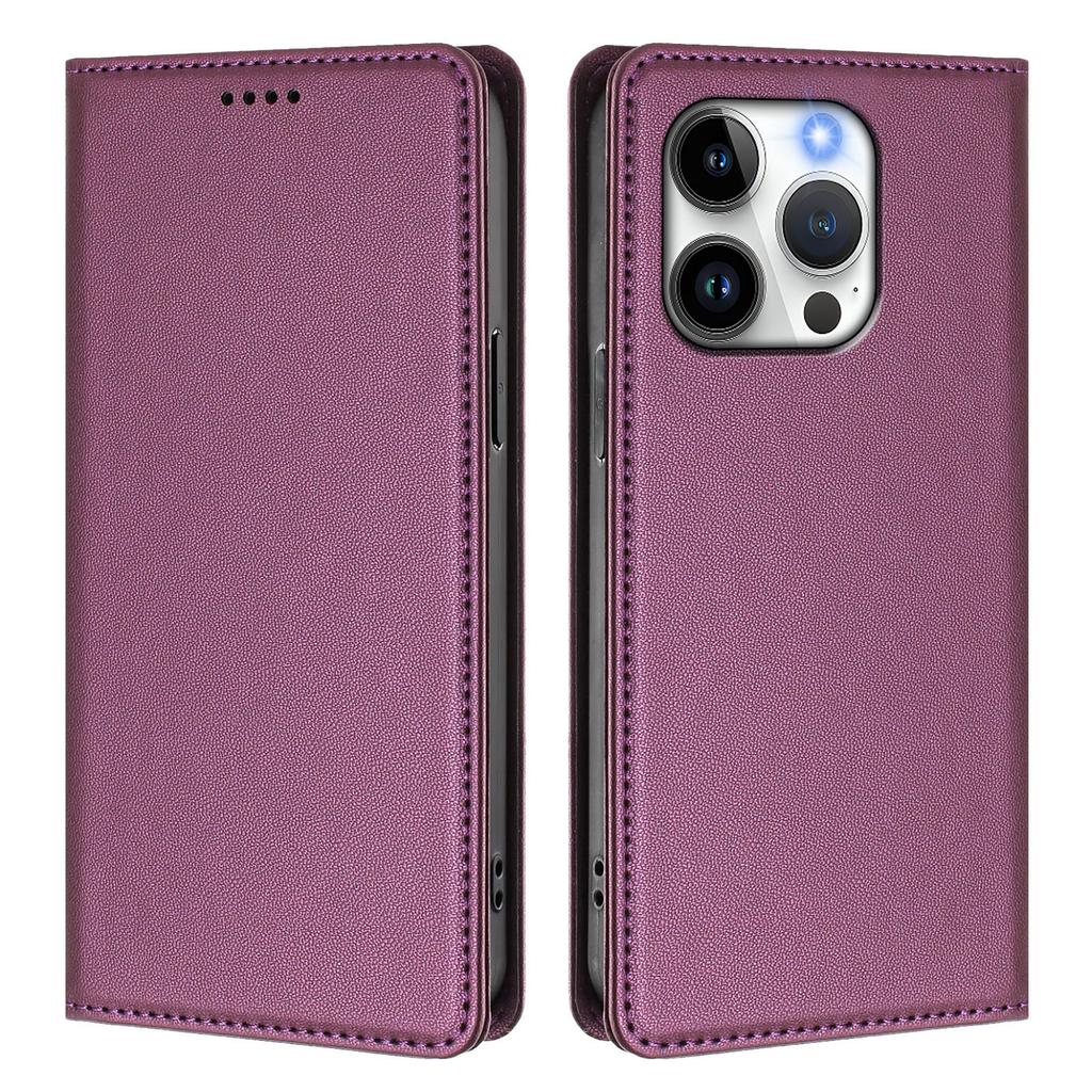 For iPhone 15 Pro Max/iPhone 15 Pro Leather Wallet Case Magnetic Closure RFID Blocking Phone Cover