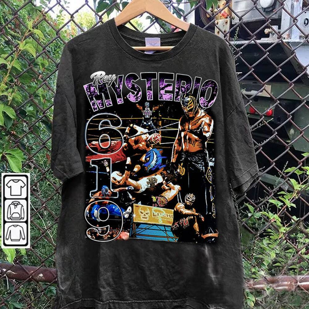 Vintage 90s Rey Mysterio Shirt - Rey Mysterio T-Shirt - American Professional Wr Unisex T-Shirt M