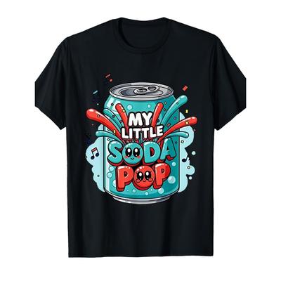 Little Soda Pop T-Shirt for Kids K-Pop Music Korean Anime T-Shirt Rap Hip Hop Girl Clothes Cute Tee Children Top