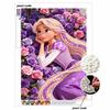 Pearl Painting 5D Rapunzel Floral Rose Princess Pearl Gemstone Art Diamond Painting Kit for Adults Beginners Gift Ideas Home Decor