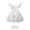 Kaslead New Women Clothes Western Style Fashion Simple Print Bow Word Collar Dress