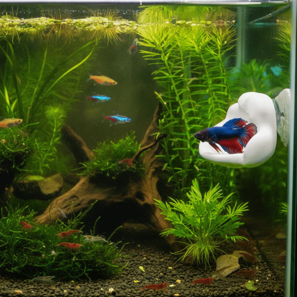 3D Printing Betta Fish Hammock with Suction Cup Betta Resting Platform Aquarium Decoration