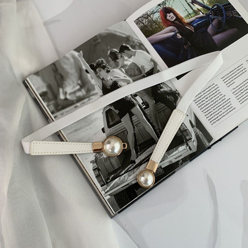 Pearl Crafted Beautifully Elastic Waist Belt For Women In Timeless Choices Color