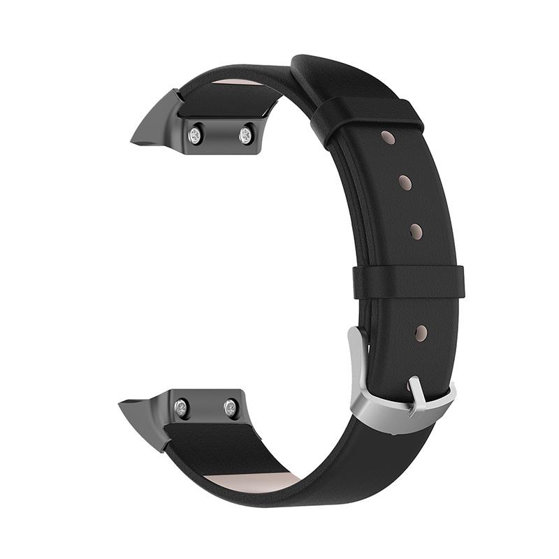 

Replacement Smart Watch Leather Band Wrist Strap with Screws Tool for Garmin Forerunner 35/30/35J/ForeAthlete 35J Black