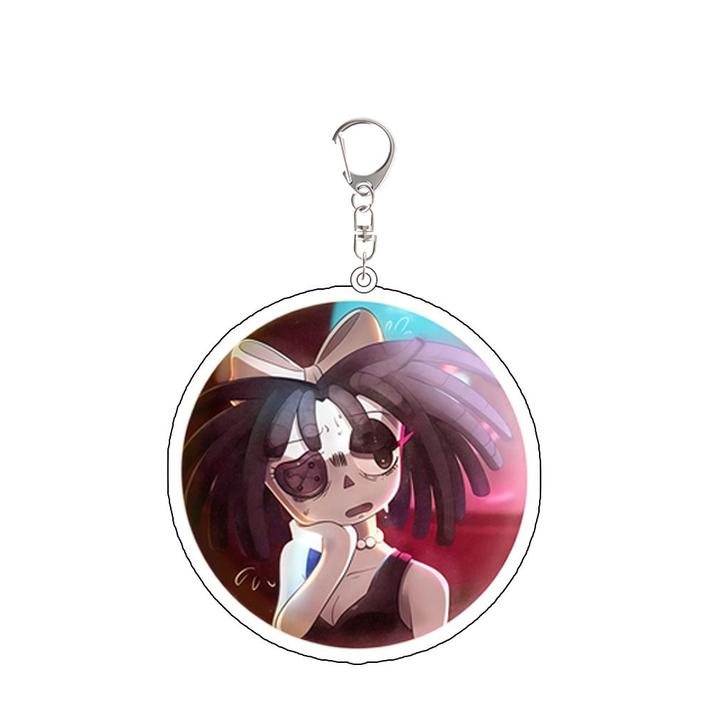 

For TADC Jax Pomni Ragatha Gangle Zooble Kinger Anime Peripheral Acrylic KeyChain Custom Cartoons Backpack Pendant Festival Gift
