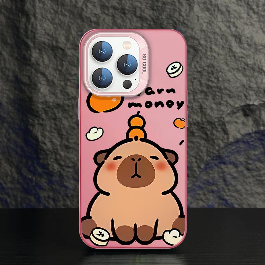 

Soft Cover Phone Case for iPhone 11 12 13 Pro Max 16e 14 15 16 Plus 17 Air Cute Capibala iPhone 16e