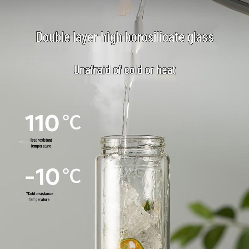 Supor Double-Layer Borosilicate Glass Tea Cup