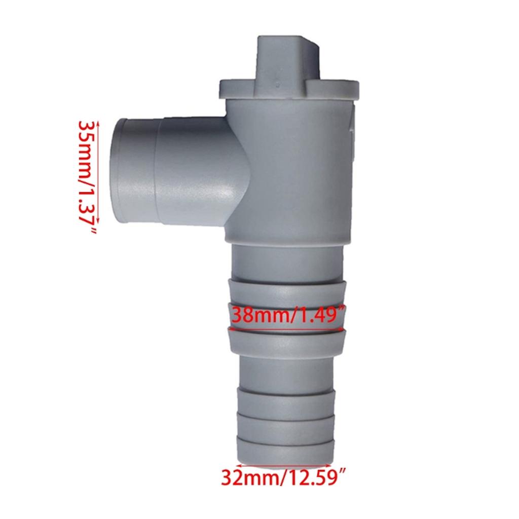 Hose Connector Replacement Pool Hose Adapter Plunging Shut-Off Valves Soft Hose Valves Plastic Material for 32mm Hoses