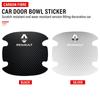 4 st Bilsidohandtagsskydd 3D-klistermärke Emblem Bildekoration För Renault Dacia Megane 1 2 3 4 CC Laguna 2 3 Coupe Clio 4 Laguna Logan