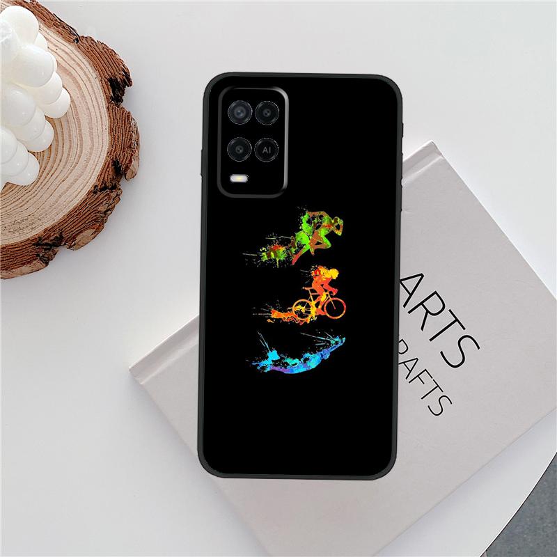 

Bike Cycling Art Case For Oppo A80 A78 A98 A40 A60 A18 A38 A58 A15 A17 A77 A74 A94 A54 A57S A16 A76 A96 Cover OPPO A57 5G