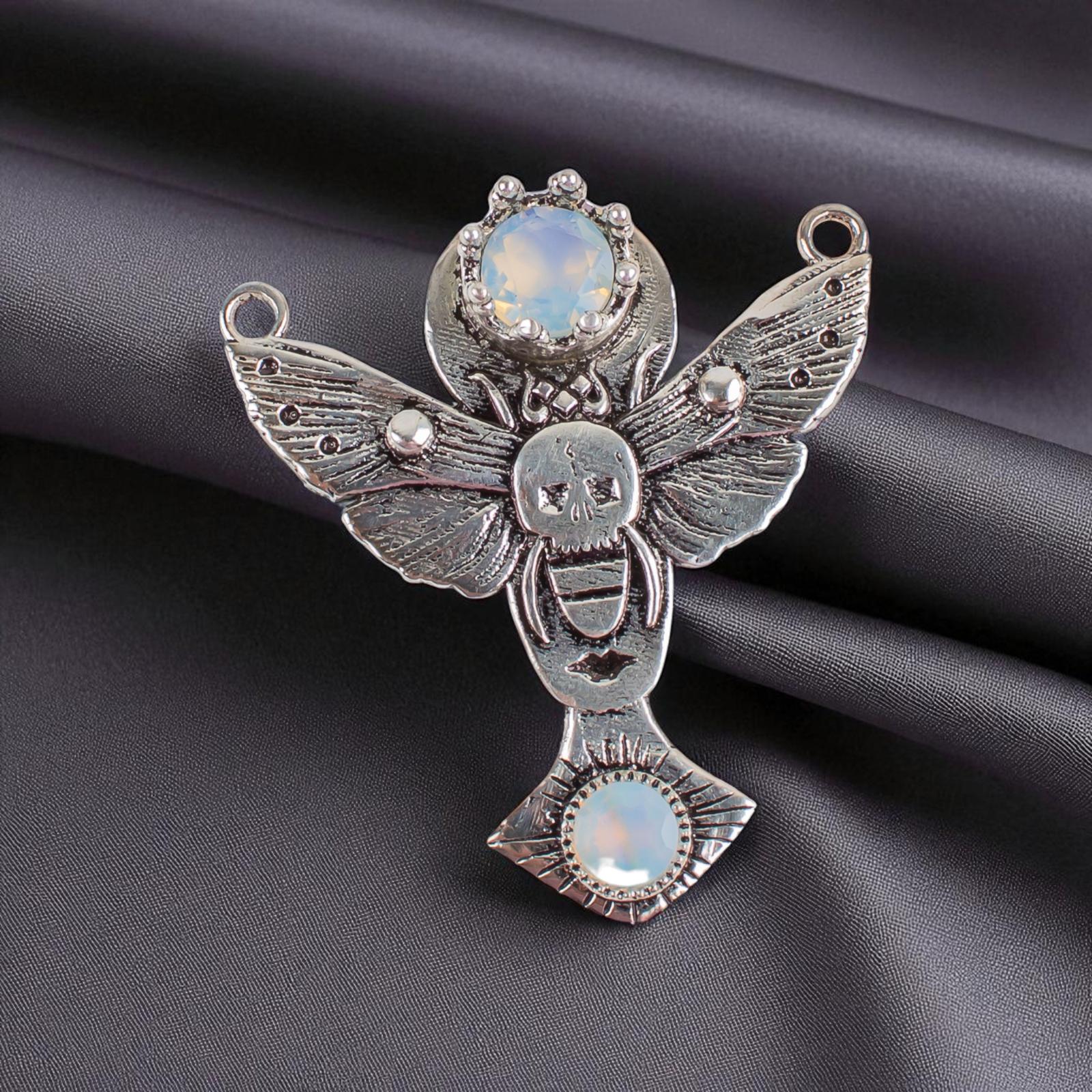 

Rare Milky Opal Gemstone 925 Sterling Silver Jewelry Pendant 1.5 Gift For Wife CP-10-14