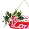 Heart-Shaped Wooden Love Plaque for Valentine's Day Decor
