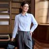 Women's Pure Cotton Slim Fit Professional Long Sleeve Shirt