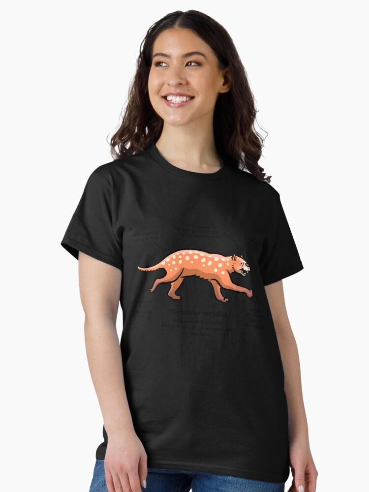 Ice Age Thylacoleo Carnifex the Marsupial Lion Classic T-Shirt