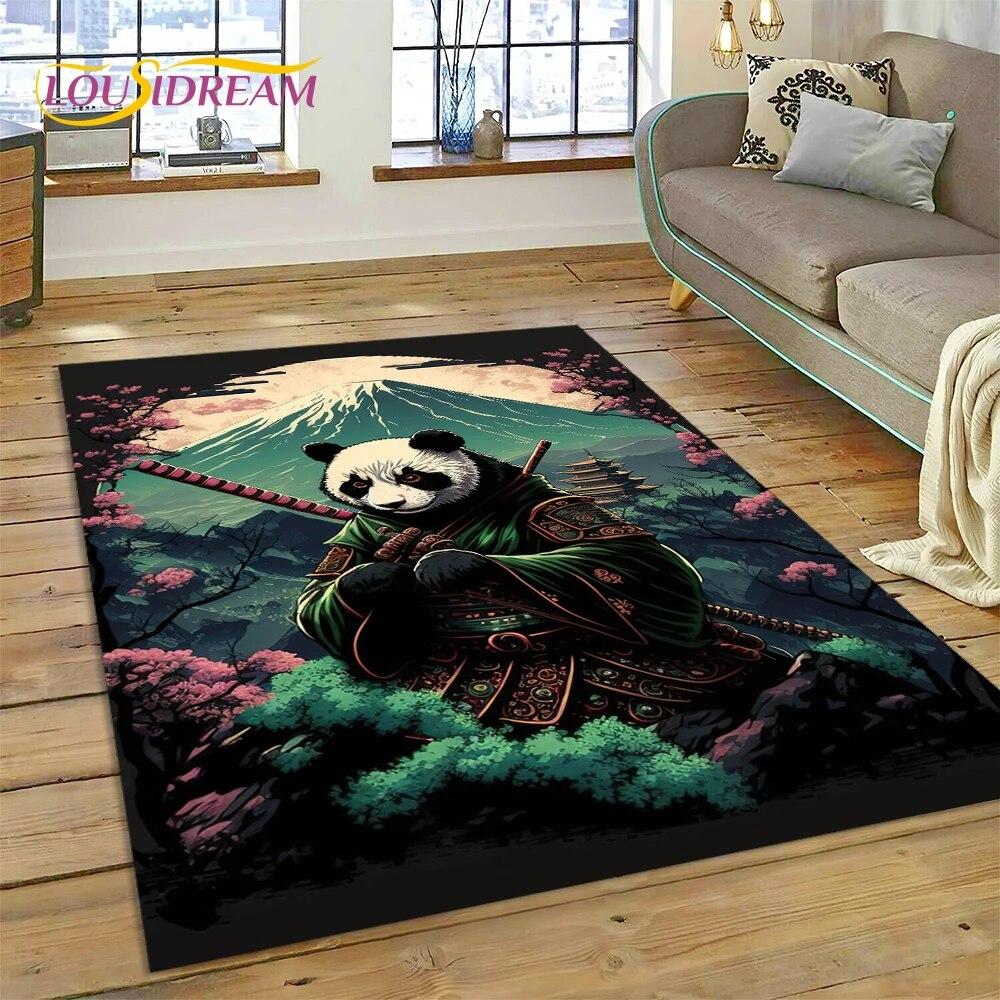 Dream Cute Panda Cartoon Animal Carpet Rug for Home Living Room Bedroom Sofa Doormat Decor,Kids Play Area Rug Non-slip Floor Mat