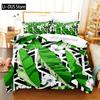 Tropical Green Plant Bedding Set Duvet Cover Set 3d Bedding Digital Printing Queen Size Bedding Set Fashion Design