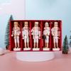 White & Gold Luxury Nutcracker Ornament Set