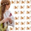 20 Stück Mini Metall Schmetterling Haarklammern, Hohl Kleine Schmetterling Haarclips, Niedliche Seitenpony Zöpfe Haarspangen für Damen Mädchen Haarschmuck