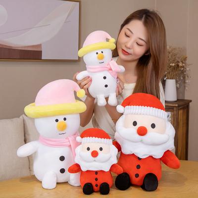 Krátká plyšová hračka Roztomilá panenka Santa Claus Sněhulák Dětský pohodlný polštářek Vánoční dárek pro chlapce grily