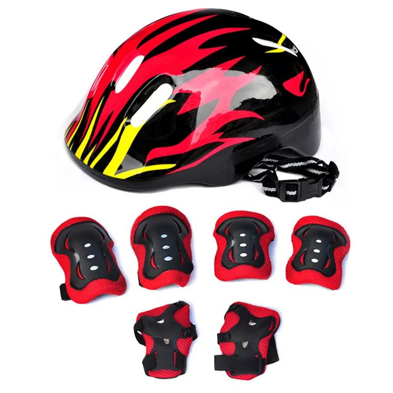 Thickened Kids Electric Bicycle Helmet Safety Helmet Roller Skating Skateboard Roller Skating the Skating Shoes Bicycle Suit Sports Protective Gear