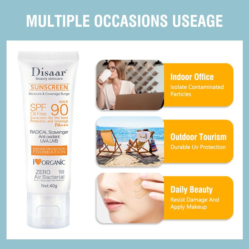 High SPF Facial Body Sunscreen Sun Cream Sunblock Skin Moisturizer Nourishing UV Protective Cream Anti Sun Face Protection Cream 100ml