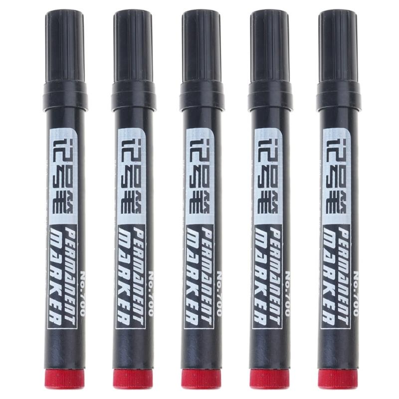 1/5/10 Pcs Oil-Based Marker Pen Quick-Drying Paint Markers Waterproof Marker Pen Paint Pen School Supplies for Daily