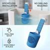 Silicone Toilet Tank Tablet Holder Versatile Toilet Bowl Hanging Cleaner and Deodorizer Hanger