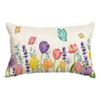 New Spring Flower Pillowcase Linen Printed Floral Sofa Cushion Cover Home Pillowcase
