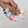 Soft Wool Penguin Doll Keychain Handmade Knitted Pendant Crochet Keychain  Car Key Ring