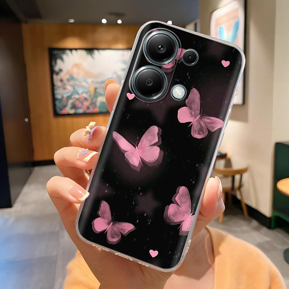 For Poco M6 Pro Phone Case Cute Panda Soft Silicone Shell For Xiaomi Poco M6Pro 4G 5G Protection Fashion Back Cover Coque Fundas