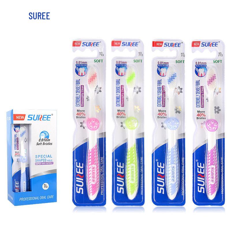 Adult Soft Bristle Toothbrush - 20 Individually Packaged for Home Use