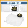 1 Set Coolant Radiator Reservoir Tank 95269001 Coolant Overflow Bottle with Cap for Buick for Chevrolet Replacement